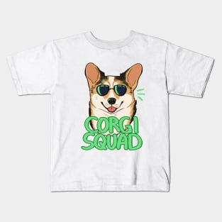 CORGI SQUAD (sable) Kids T-Shirt